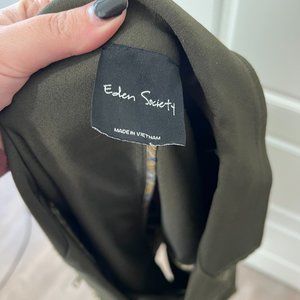 Eden Society Olive Green Jacket Size L